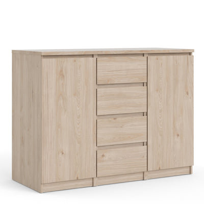 Naia Sideboard - 4 Drawers 2 Doors in Jackson Hickory