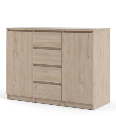 Naia Sideboard - 4 Drawers 2 Doors in Jackson Hickory