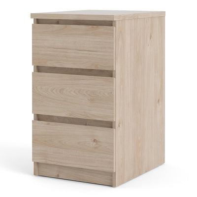 Naia Bedside - 3 Drawers in Jackson Hickory