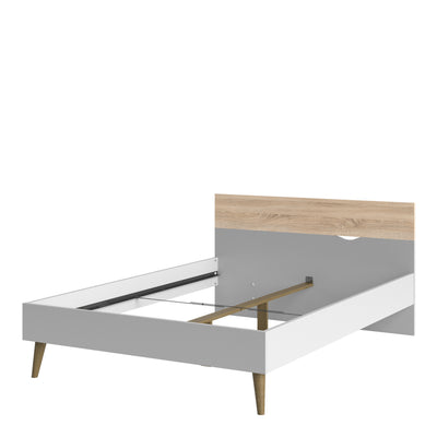 Oslo Bed 140 x 200 White Oak structure