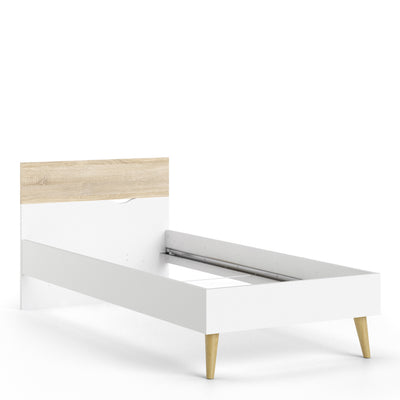 Oslo Bed 90x200 White Oak structure.