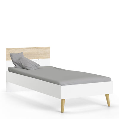 Oslo Bed 90x200 White Oak structure.