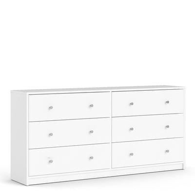 May Double dresser 6 drawers in White