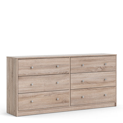 May Double dresser 6 drawersin Truffle Oak