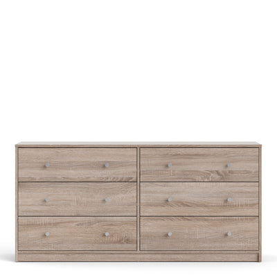 May Double dresser 6 drawersin Truffle Oak
