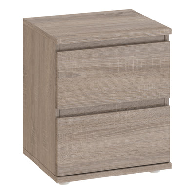 Nova Bedside 2 Drawer in Truffle