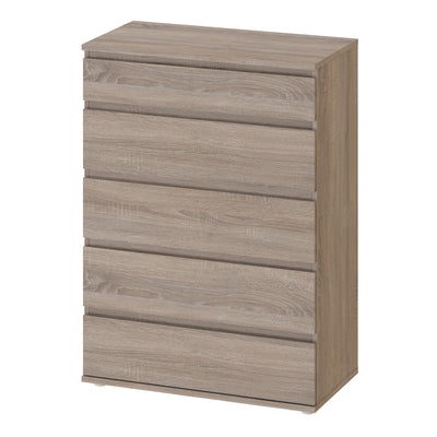 Nova Chest of 5 Drawers in Truffle