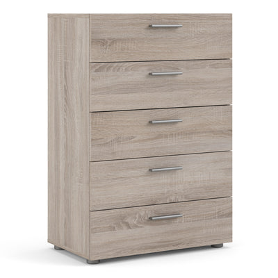 Pepe Chest of 5 Drawers in Truffle Oak