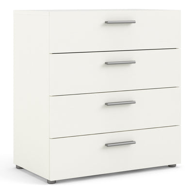 Pepe Chest of 4 Drawers in White woodgrain