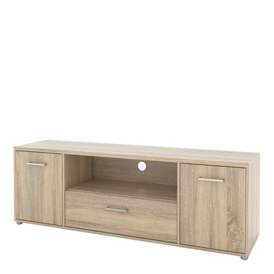 Match TV Unit 3 Drawers 1 Shelf in Oak