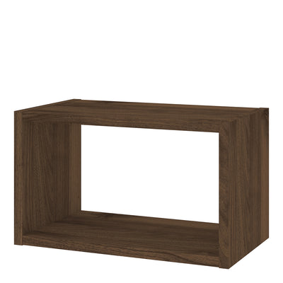 Roomers Wall Shelf Unit in Walnut.