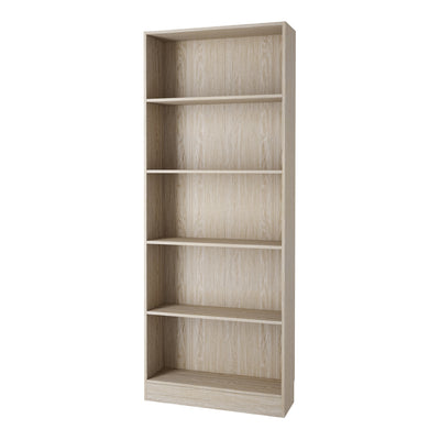 Basic Tall Wide Bookcase (4 Shelves) in Oak