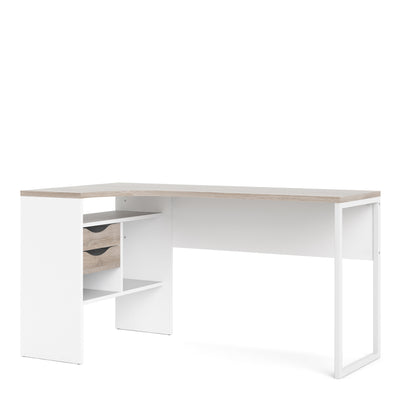 Function Plus Corner Desk 2 Drawers 145 cm