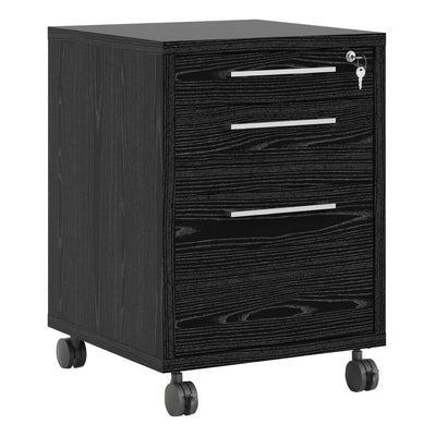 Prima Mobile file cabinet in Black woodgrain