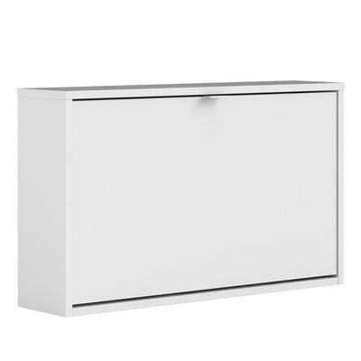 Shoe cabinet w. 1 tilting door and 1 layer