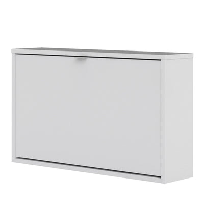Shoe cabinet w. 1 tilting door and 1 layer