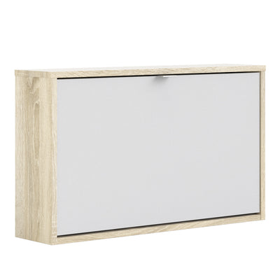 Shoe cabinet w. 1 tilting door and 1 layer