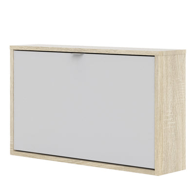 Shoe cabinet w. 1 tilting door and 1 layer