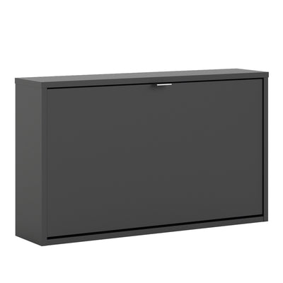 Shoe cabinet w. 1 tilting door and 1 layer
