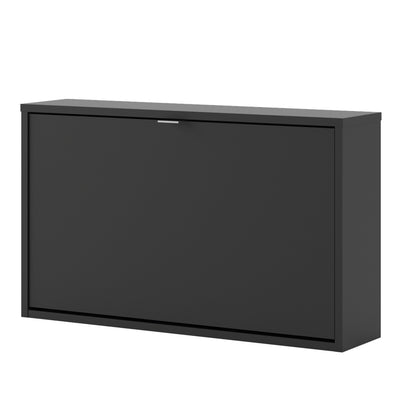 Shoe cabinet w. 1 tilting door and 1 layer