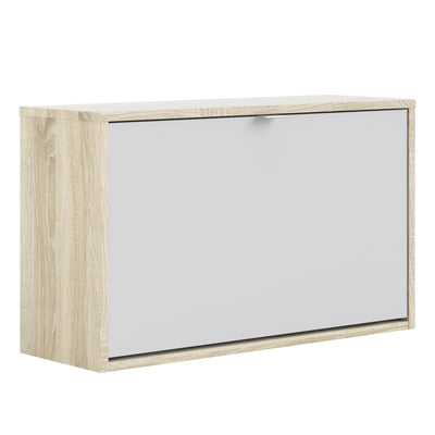 Shoe cabinet w. 1 tilting door and 2 layers