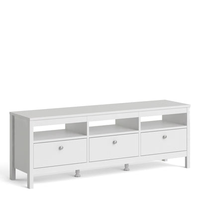 Madrid Tv-unit 3 drawers in White