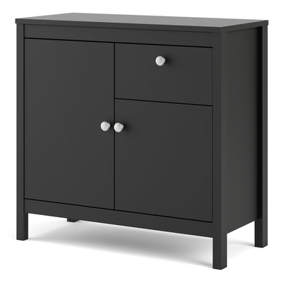 Madrid Sideboard 2 doors + 1 drawer in Matt Black