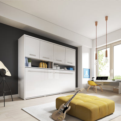 CP-06 Horizontal Wall Bed Concept 90cm with Over Bed Unit