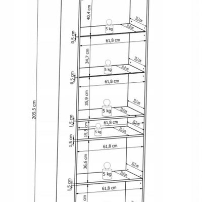 Mosaic 13 Tall Display Cabinet