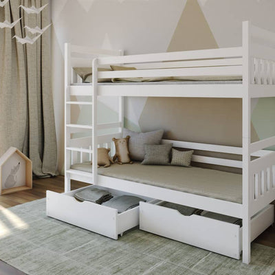 Wooden Bunk Bed Adas with Storage