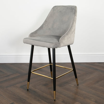 Chesterfield Grey Kitchen Bar Stools (set of 2)