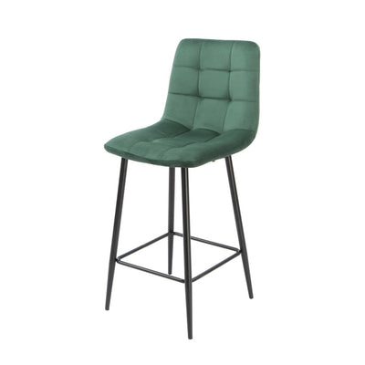 Squared Green Kitchen Bar Stools (set of 2)