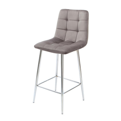 Squared Grey Kitchen Bar Stools (set of 2)