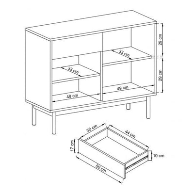 Basic Sideboard Cabinet 104cm