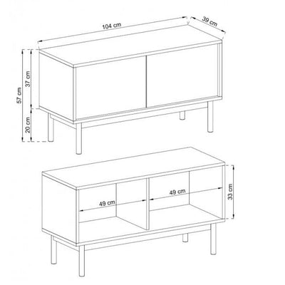 Basic TV Cabinet 104cm