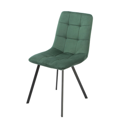 Squared Green Dining Chairs (set of 2)