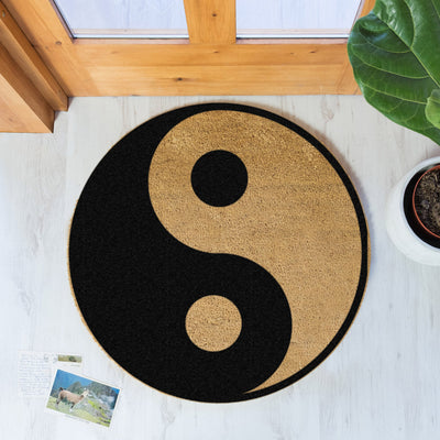 Yin Yang Circle Doormat