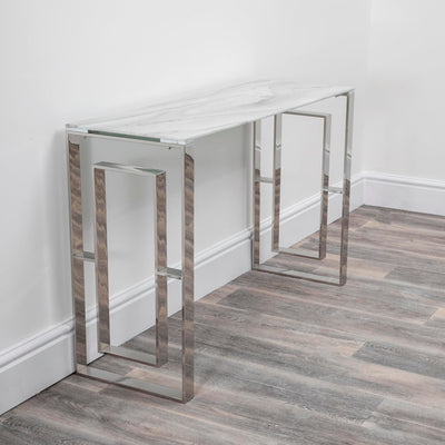 Marble Glass Milano Console Table