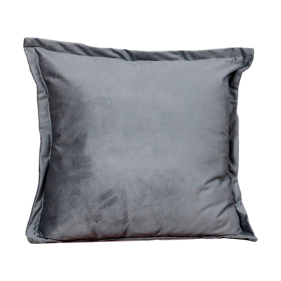 Snakeskin Textured Grey Velvet Cushion Cover