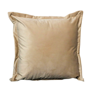 Beige Velvet Cushion Cover