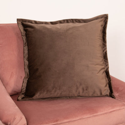 Brown Velvet Cushion Cover