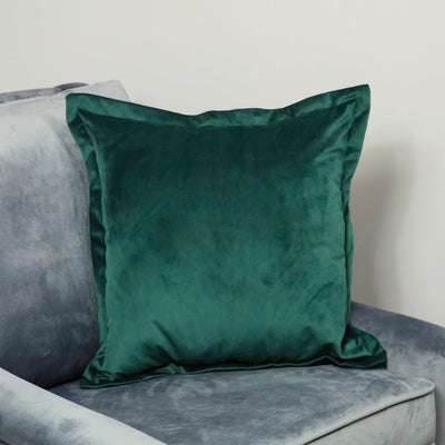 Dark Green Velvet Cushion