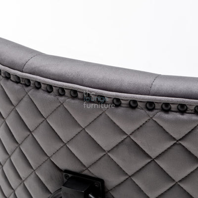 Cambridge Round Knocker Chair -  Shadow Edition - Dark Grey