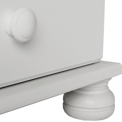 Copenhagen 3 Door 4 Drawer Wardrobe in White