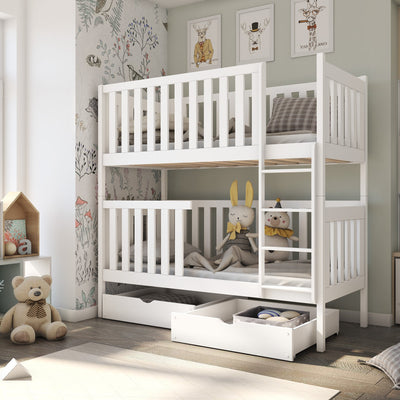 Wooden Bunk Bed David with Storage