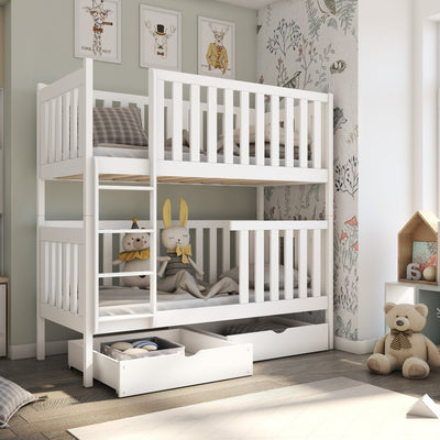 Wooden Bunk Bed David with Storage