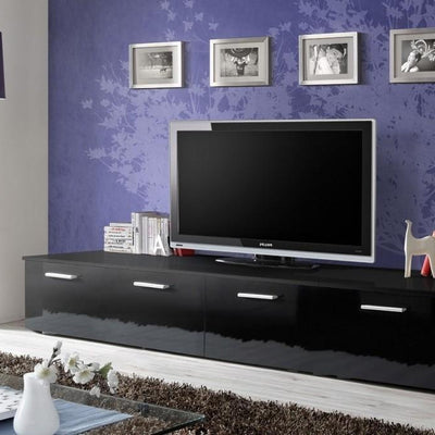 Duo TV Cabinet in Black Gloss