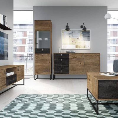 Dark Sideboard Cabinet 103cm