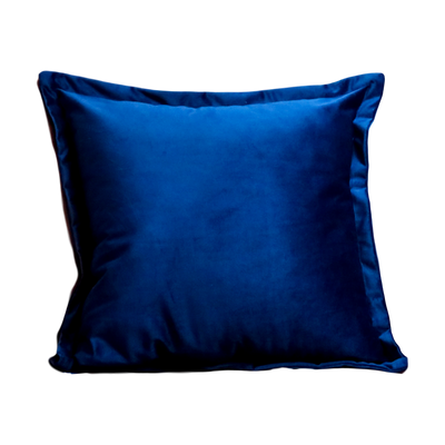 Navy Blue Velvet Cushion - Feather Filled