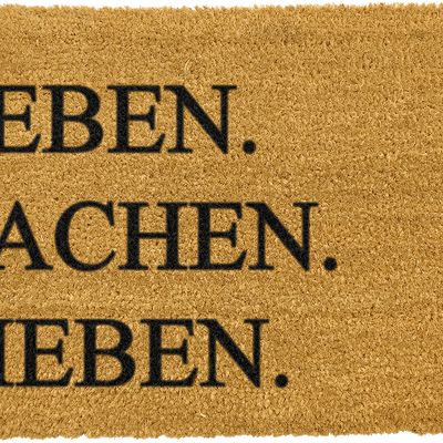 Lebenlachenliben Fußmatten